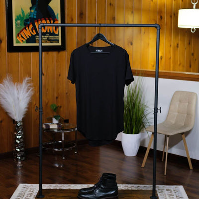 Curved Hem Short Sleeve