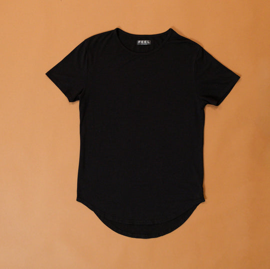 Curved Hem Short Sleeve