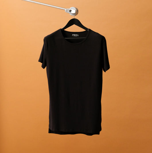 Split Hem Short Sleeve