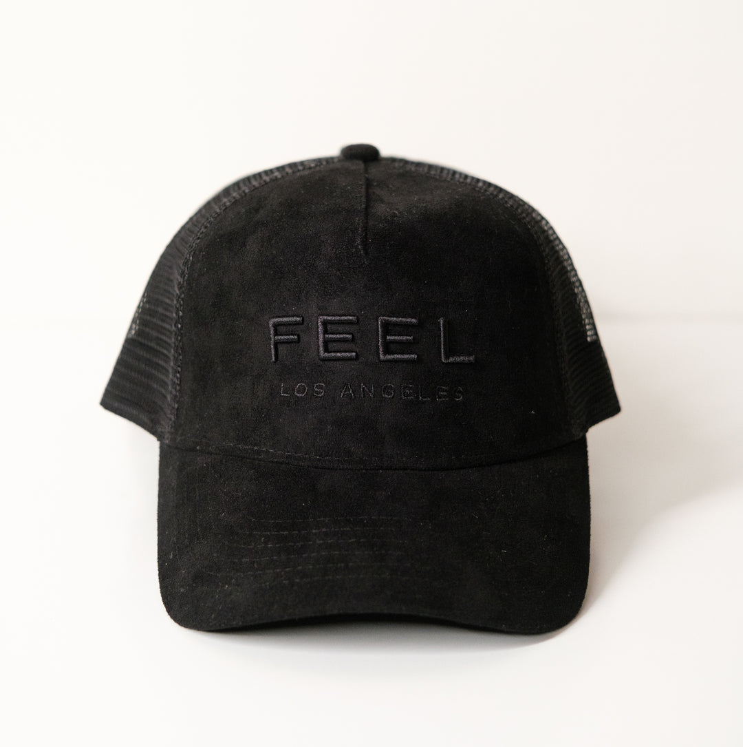 Suede Feel Los Angeles Trucker Hat