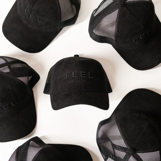 Suede Feel Los Angeles Trucker Hat