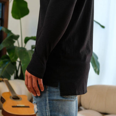 Split Hem Long Sleeve